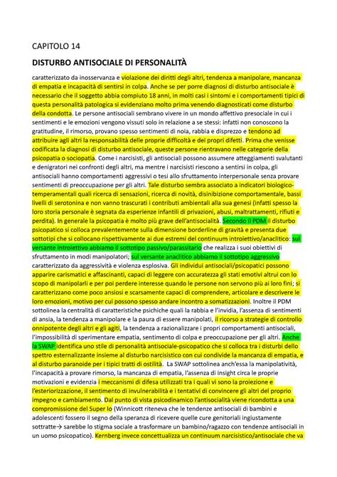 Antisociale La personalità e i suoi disturbi Un introduzione