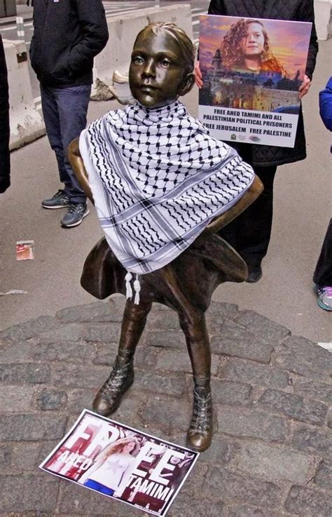 New York City action highlights true "Fearless Girl," Ahed Tamimi