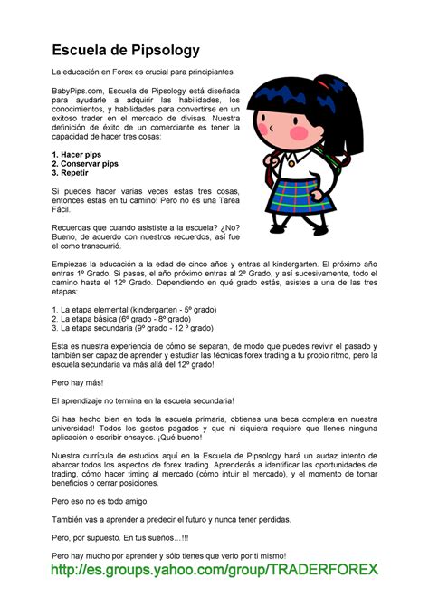 BABY PIPS libro de trading para aprender - Escuela de Pipsology La