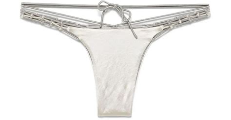 Isa Boulder Weather Bikini Bottoms In White Lyst