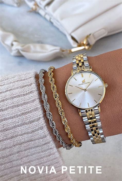 Milana Gold And Silver Link Hexter And Baines Silver Watches Women Gold And Silver Watch Apple