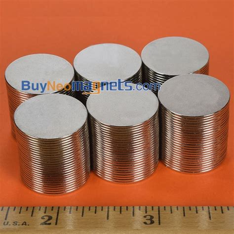 20pcs 20mm Dia X 1mm Thick N42 Big Disc Round Circular Cylinder Rare