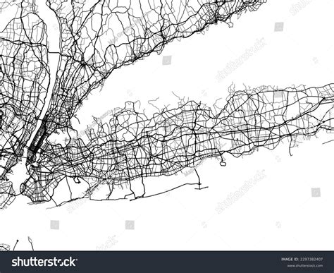 City Map Long Island New York Stock Illustration 2297382407 | Shutterstock