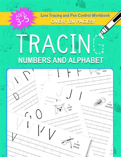 Tracing Numbers and Alphabet: 120+ page workbook for Pre-School and ...