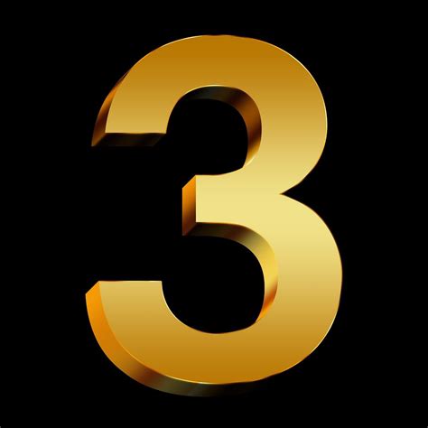 Gold number 3 png image gold number 3 3 number number 3 png image for