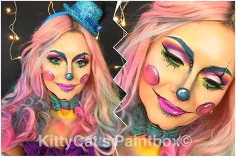 Sexy Cute Clown Faschings Make Up Pregnant Halloween Costumes