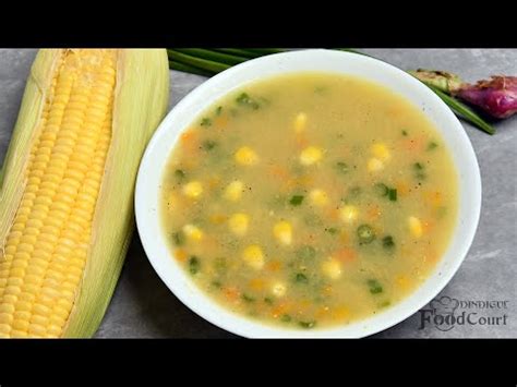 Sweet Corn Veg Soup Sweet Corn Soup Soup Recipe Youtube