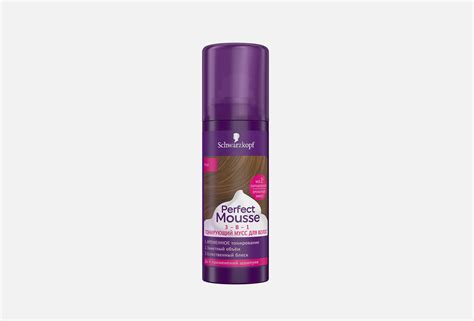 Schwarzkopf & Henkel Тонирующий мусс 3в1 PERFECT MOUSSE Русый 120 мл ...