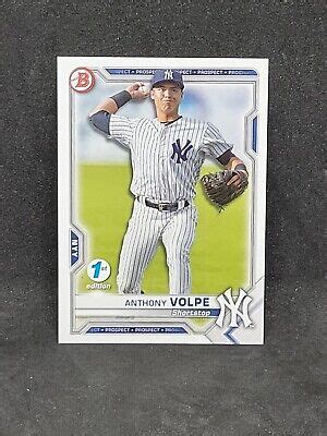 ANTHONY VOLPE 2021 Bowman 1st Edition Yankees Rookie Prospect Card BFE