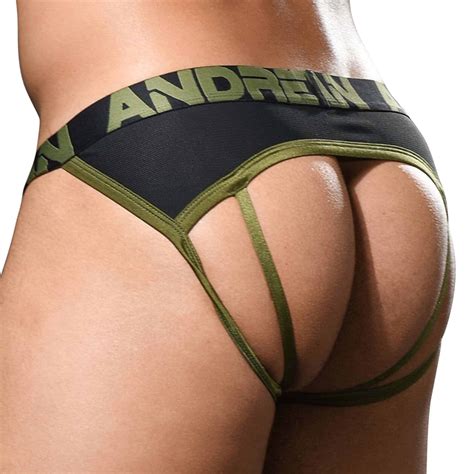 Andrew Christian Almost Naked Moisture Control Fun Jock Black Inderwear
