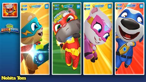 Talking Tom Hero Dash Discover All The Heroes New Ultrahero All Bosses Superworld