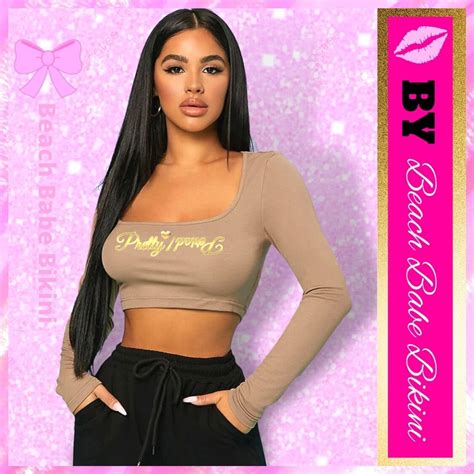 Angelique Scoop Neck Crop Tee Mocha Beach Babe Bikini