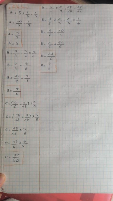 Vous pouvez maidez svp 12 Calcule et donne le résultat sous la forme