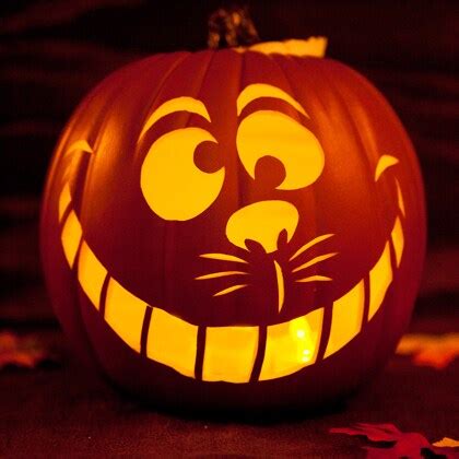 Cheshire Cat Pumpkin Carving Template | Disney News