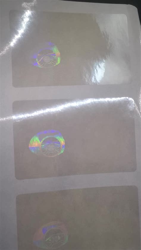 Custom Transparent Hologram Overlay Uk Driver License Card Holographic