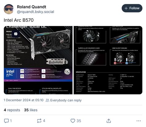 Intel’s Arc B570 GPU Leaked Ahead of Launch - TechStory Intel Arc B570 GPU