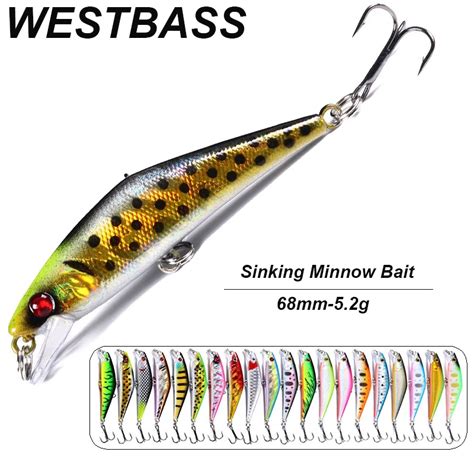 Westbass Px Micro Minnow Isca Mm G Afundando Isca De Pesca Costa