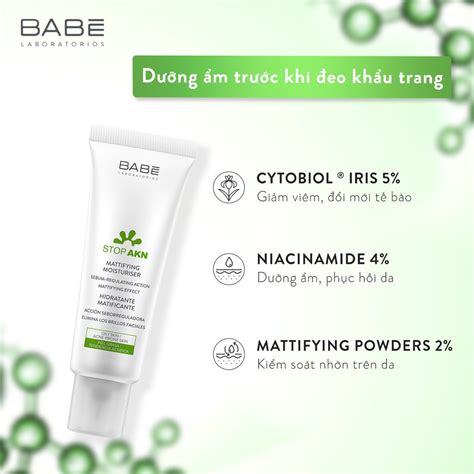 Kem chống nắng BABE Super Fluid Mattifying sunscreen SPF