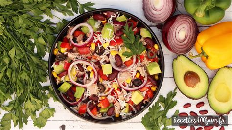 Salade Mexicaine Thon Haricots Rouges Et Riz Recettes Faim