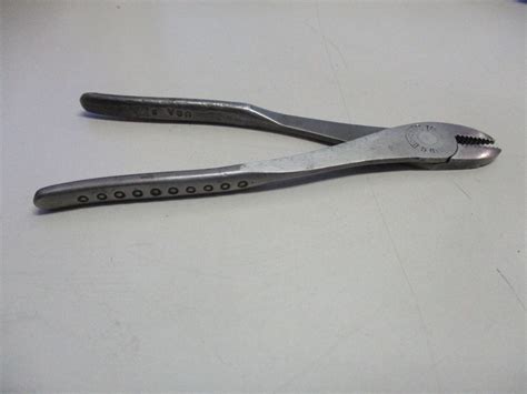 Vintage Snap On No 5 Vacuum Grip Ignition Pliers 4 12 Long Ebay