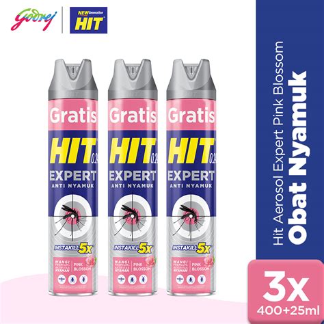 Jual Hit Aerosol Pink Blossom Ml Obat Nyamuk Bunuh Nyamuk