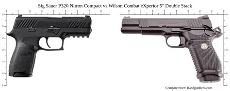 Sig Sauer P Nitron Compact Vs Wilson Combat Experior Double Stack