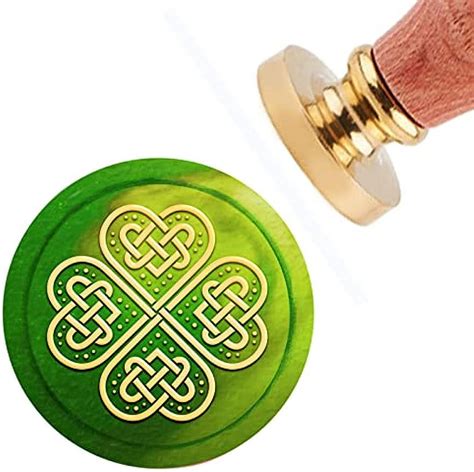 Four Leaf Clover Wax Seal Stamp Celtic Knot Vintage Sealing Wax Stamps