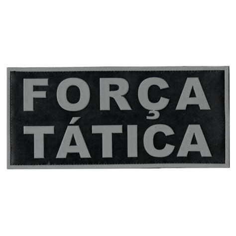 Patch para colete costas FORÇA TÁTICA emborrachado Ares tactical