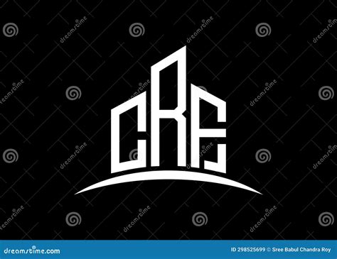 Letter Crf Building Vector Monogram Logo Design Template Building