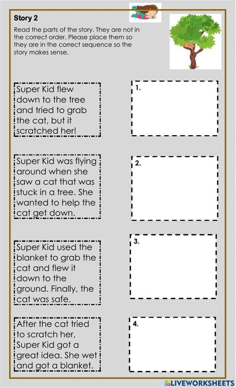 Sequencing Interactive Exercise For Grade 3 Live Worksheets