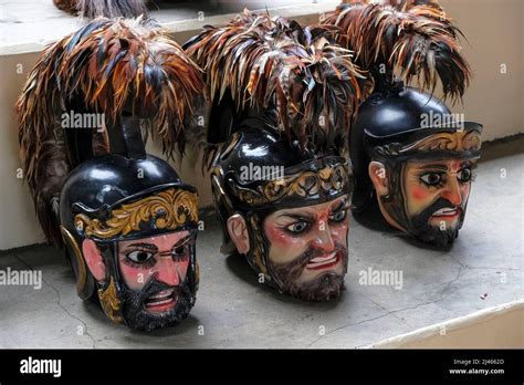 Boac Philippines April 2022 Roman Soldier Masks Used In The