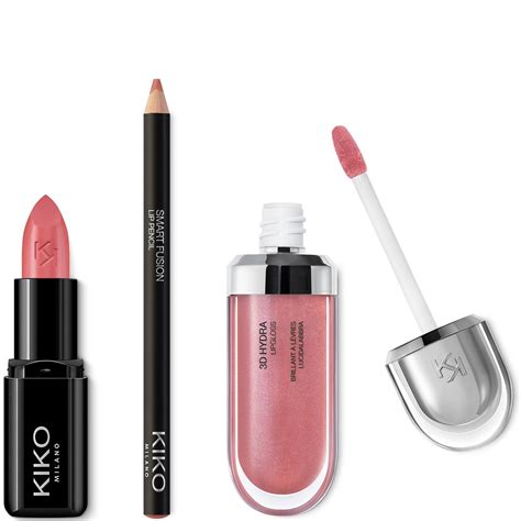KIKO Milano Exclusive Rosey Nude Lip Trio FREE Delivery