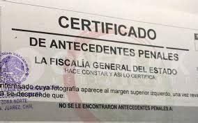 Constancia De Antecedentes No Penales Chiapas Costo Requisitos Y