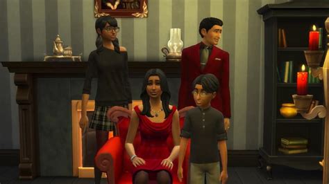 The Goth Family Has a New Look in 'The Sims 4'