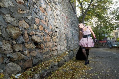 Blonde In Stockings Stock Photo Image Of Model Lace 131966630