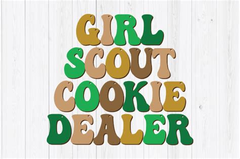 Girl Scout Cookie Dealer Groovy Design Graphic By Creative Pinky