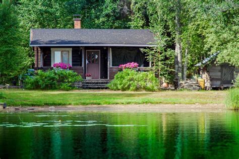 Old Finnish Summer Cottage At A Lake Stock Photo - Image: 43533518