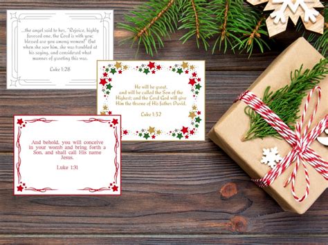 25 Christmas Cards, Bible Verse Christmas Cards, Scripture Cards for ...