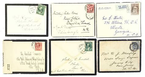 Lot 19th C Worldwide Canceled Stamp Covers Collection