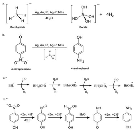 Scheme 1 The Possible Borohydride Reactions On Various Catalysts A