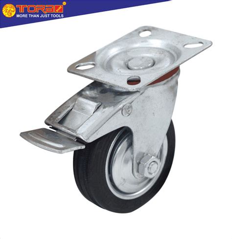 Tora Roda Caster Karet Hidup Rem Troli Trolley Lori Inch Lazada