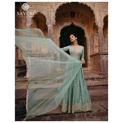 APSARA BY SAYURI 5385 TO 5387 SERIES HEAVY VISCOSE JACQURAD SILK GOWNS