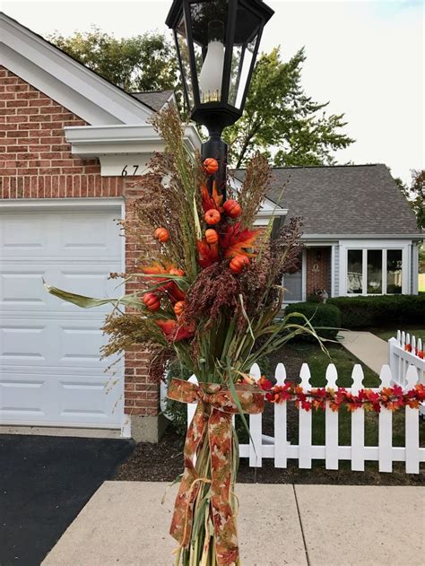 Fall Corn Stalks On Poles