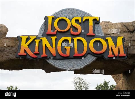 Lost Kingdom zone at Paultons Park, Southampton, England, United ...