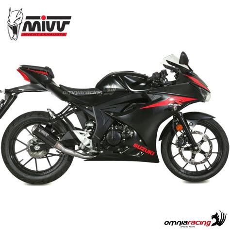 Mivv Mk3 Full Exhaust System Slip On In Carbon Fiber Racing For Suzuki