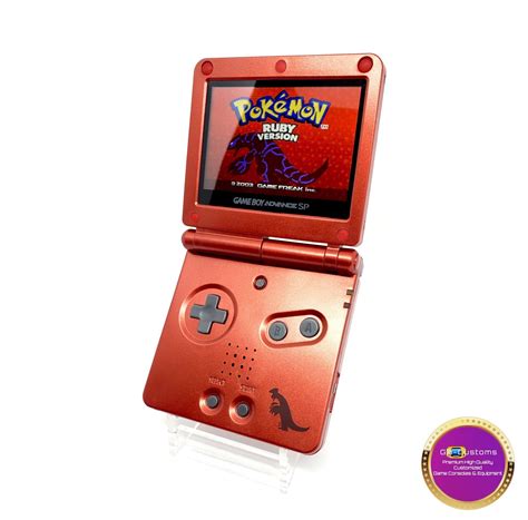 Nintendo Gameboy Advance SP IPS V2 Groudon Edition GameBoy Customs