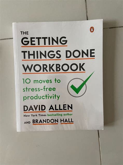 GETTING THINGS DONE WORKBOOK - DAVID ALLEN, Hobbies & Toys, Books ...