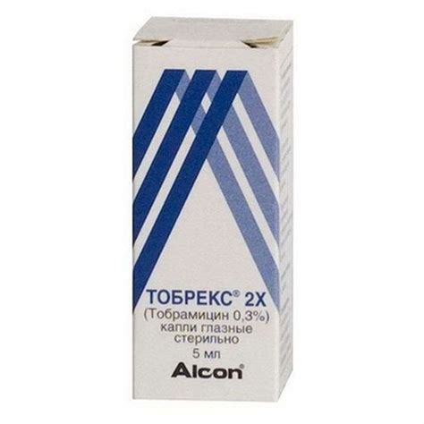 Tobrex 2x Eye Drops 03 5ml Buy Tobramycin Online Dr Doping