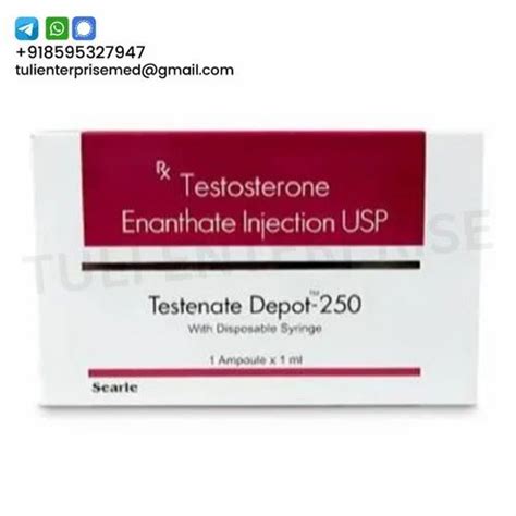 Testosterone Enanthate Injection Testenate Depot 250 Packaging Size 1