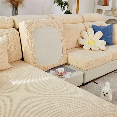 Amazon Ele Eleoption Couch Cushion Covers Sectional Sofa L Shape